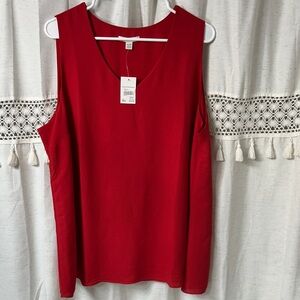 Cato (r) Red Lined Tank Top Sportswear
New With Tags 18-20 wide